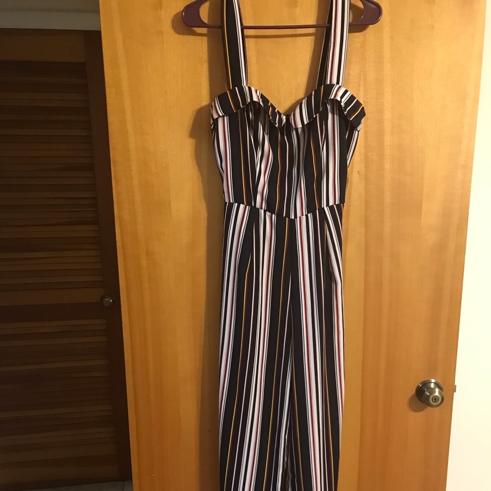 Striped Jumpsuit size S from Unique Vintage GREAT Condition
